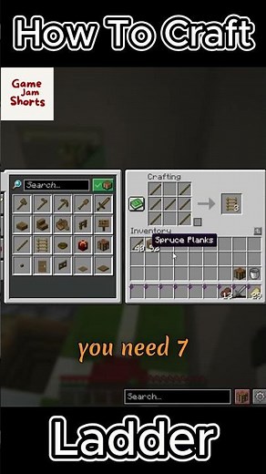 How To Craft Ladder #minecraft #gaming