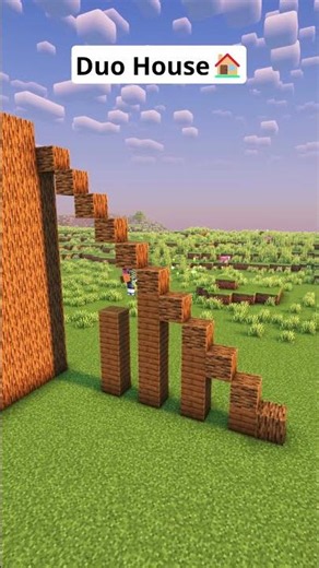 Minecraft Triangle Duo House🏠 #shorts