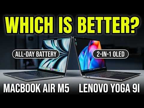 MacBook Air M5 vs Lenovo Yoga 9i — The Premium Choice Isn’t Obvious