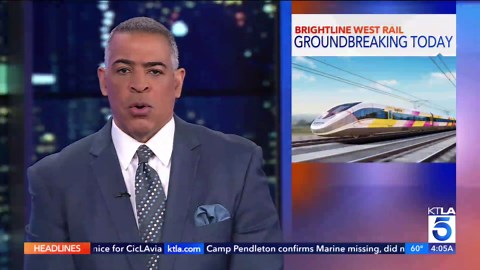 From Las Vegas to Los Angeles, building starts on high-speed rail line