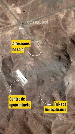 EUA atacam Irã: vídeo mostra antes e depois de usina nuclear bombardeada por Trump