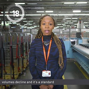 Hear from Kimberley Mcintosh as she gives an update on what we’re doing with letter sorting machines, as part of our operational improvements. | Royal Mail