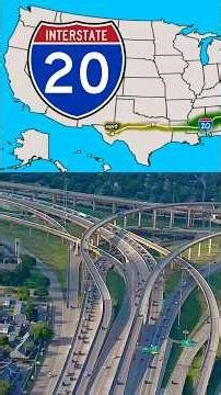 La Carretera Interestatal 20 (I-20) Estados Unidos