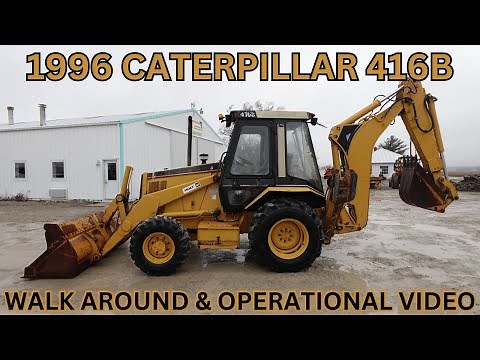 1996 Caterpillar 416B Backhoe Walk Around & Operational Video $32,900