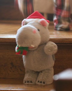This Musical Christmas Hippo Plush is the perfect pal for little ones this holiday season. 🦛🎅 Shop in Hallmark Gold Crown stores and Hallmark.com. | Hallmark Gold Crown Stores