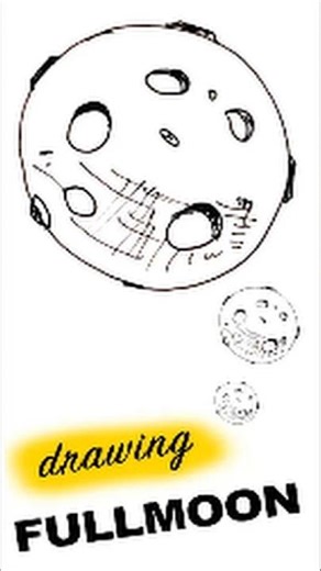 How to draw a full moon?