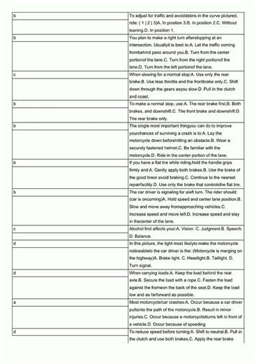 Motorcycle Permit Test Questions Flashcards video