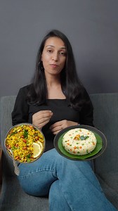 Poha vs Upma - which one is more healthy breakfast? #recipes #diettips #healthyfood #nutritioncoach | Ghar Parivar