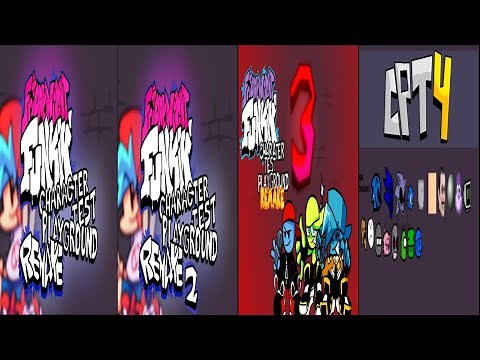 FNF Character Test Playground 1,2,3 & 4 - All Characters