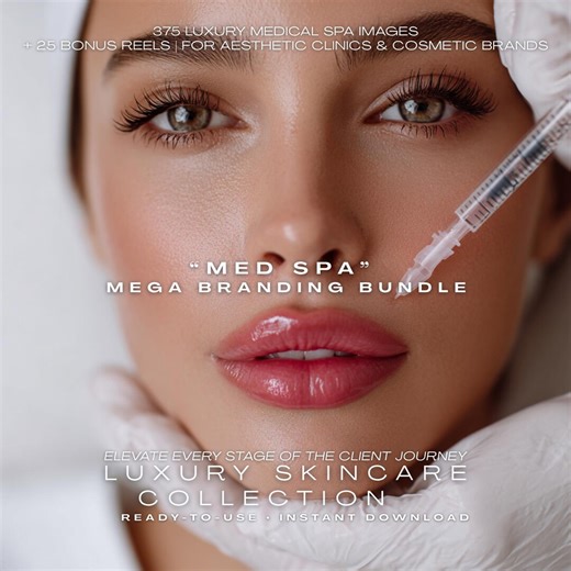 Med Spa Mega Bundle | 300  Luxury Aesthetic Images & Videos | Skincare Clinic, Injectables, Facials, Beauty Content | AI Stock Photography - Etsy Canada