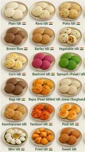 types of idli in India🍚