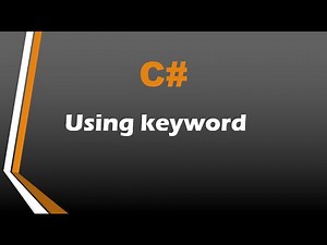 using keyword in C# | C# basics | C# tutorial | C# advanced tutorial | C# interview question