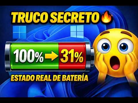 DESCUBRE el ESTADO REAL de tu BATERÍA en Windows 🔥