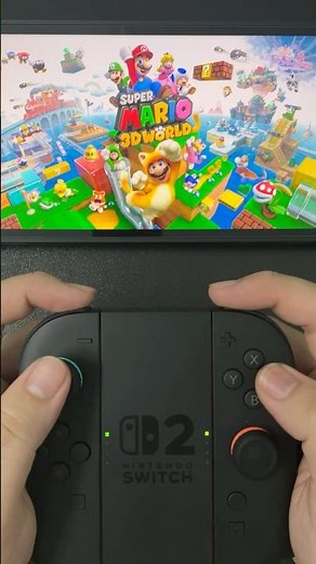 Mario 3D World + Bowser’s Fury Handheld Gameplay on Switch 2 #nintendoswitch2 #supermario3dworld