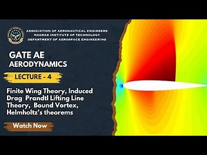 Finite Wing Theory | Induced Drag | Prandtl Lifting Line Theory | GATE Aerodynamics Lecture-4 | AAE