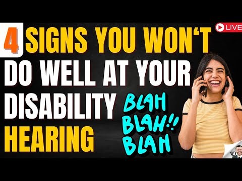 4 Signs A Bad Disability Hearing Is Coming