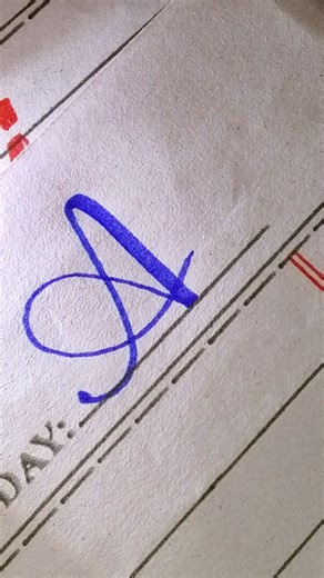 how to write latter a with cut marker #handwriting #calligraphy