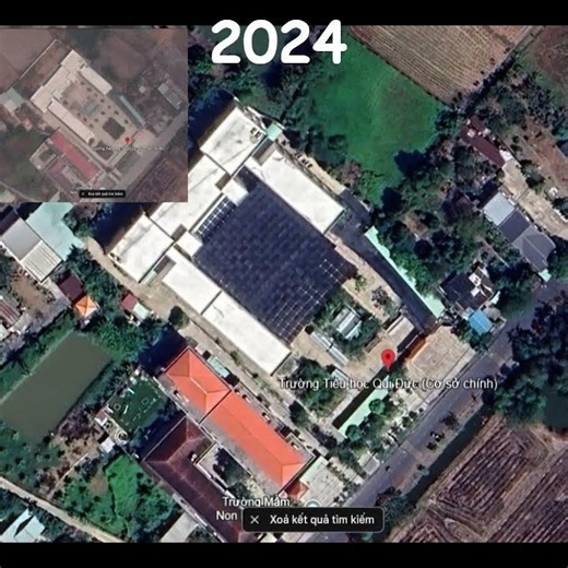Lịch sử về Trường tiểu học Quy Đức Cơ Sở Chính trên GG Earth #googleearth #vietnam #history