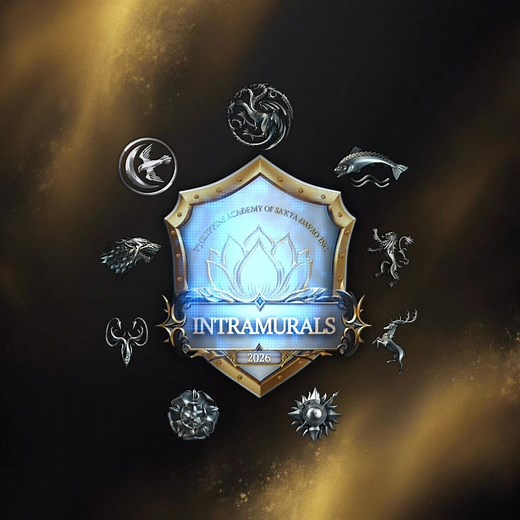 🔥 BEHOLD the official logo of this year’s 𝙄𝙣𝙩𝙧𝙖𝙢𝙪𝙧𝙖𝙡𝙨 — forged in the spirit of 𝕲𝖆𝖒𝖊 𝖔𝖋 𝕿𝖍𝖗𝖔𝖓𝖊𝖘 ⚔️🏰 This emblem stands as the heart of the festivities that unites every house under one banner of rivalry. From the ancient kingdoms to the modern arena, the logo captures the power, pride, and glory that define the Houses — and now, our competition. Let this sigil remind us that every challenge is a battle and every victory is a throne waiting to be claimed. 👑🔥 Intramural