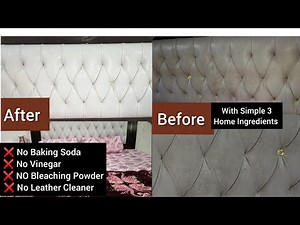 How to Clean Dirty Leather | Clean White Leather Bed-back at home | DIY Cleaning Hacks
