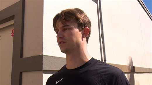 Abel, Shelton on his first Spring Training outing