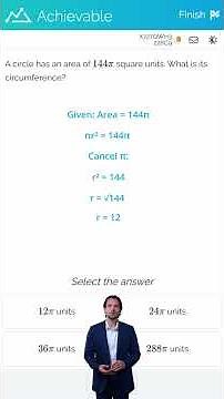 SAT - Area and Circumference of a Circle