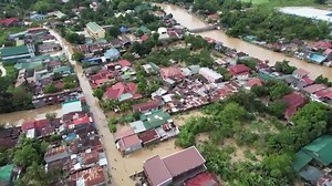 Swathes of land swamped in Philippines after typhoon