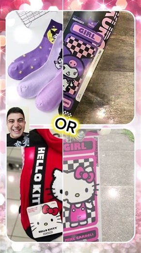 Choose Your Sanrio Edition Random Supplies Lisa Or Lena Kuromi 💜 vs Hello Kitty #hellokitty #kuromi