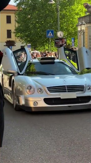 Rarest CLK GTR Spotted in Monaco! #shorts #exhaustsound #raw #clkgtr #mercedesbenz #v12 #amg #cartok