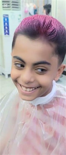 Stylish Boy Hair Cut with Pink Color ✂️🔥