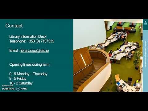 Yeats Library Overview ATU Sligo