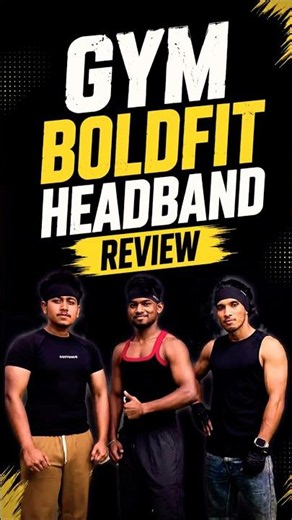 BOLDFIT Headband Unboxing & Review 🔥 Best Gym Headband? #shorts