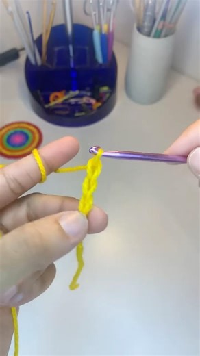 How to knitting handmade crochet chain tutorial step-by-step for beginners ￼#crocheting #amigurumi