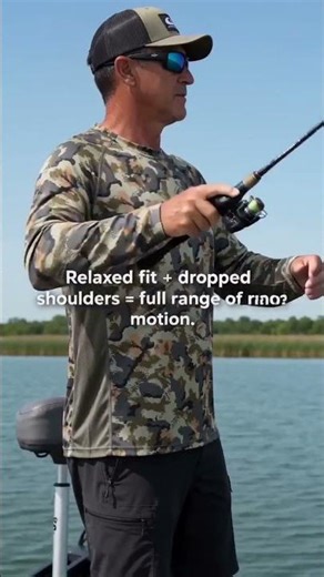 Kylebooker Men's Fishing Camo Performance Long Sleeve Shirt