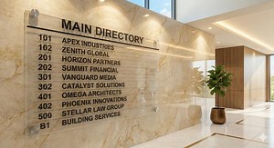 Custom Acrylic Directory Sign – Modern Office Wayfinding - Etsy