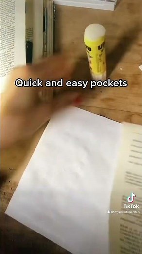 Let’s make pockets from old book, junkjournal tutorial for your journal pages