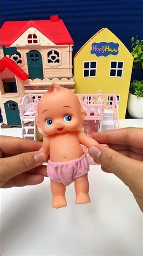 satisfying with unboxing video | miniature toys collection 💖🧸 #shorts #barbie #dollhouse