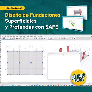 Diseña cimentaciones seguras con SAFE aplicando criterios estructurales y geotécnicos (Oferta $29 USD) 👉 Dale clic al botón “Comprar” y prepárate para destacar en tu campo profesional. Este programa incluye: ✅ Diseño de Cimentaciones Superficiales con SAFE (Básico - Intermedio) ✅ Diseño de Cimentaciones Superficiales con SAFE (Intermedio - Avanzado) Al aprobar todos los contenidos de la ruta de aprendizaje obtendrás un certificado como Especialista en Diseño de Fundaciones Superficiales y Profu