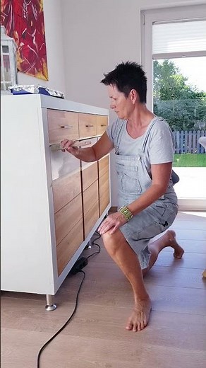 DIY - Wilde Eiche Naturholzmöbel richtig streichen mit Kreidefarbe