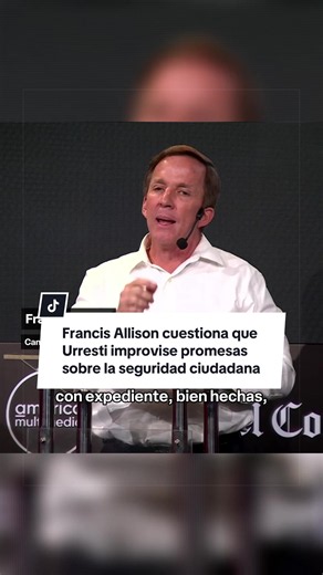 En el debate municipal, organizado por El Comercio y América Multimedia, el candidato de Avanza País a la alcaldía de Lima criticó que su oponente de Podemos Perú haya ofrecido 200 capturas al día en el 2022 y ahora 100. #FrancisAllison #DanielUrresti #debate #eleccionesmunicipales #Noticiasperu