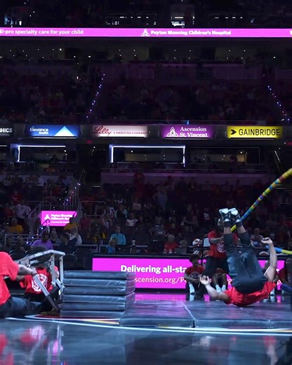 The Chicago Boyz Acrobatic Team had us jumping for joy at #FeverGameNight halftime 🌀 | Gainbridge Fieldhouse