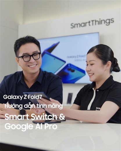 Ngại chuyển dữ liệu khi lên đời điện thoại? Smart Switch trên Galaxy Z Fold7 giúp bạn mang trọn vẹn ảnh, video, ghi chú, sự kiện và cài đặt cá nhân sang thiết bị mới - nhanh chóng, liền mạch, không bỏ sót ✨ Đặc biệt, khi sở hữu Galaxy Z Fold7 bạn còn được tặng 6 tháng trải nghiệm Google AI Pro kèm 2TB lưu trữ thoải mái. Điện thoại của bạn thì sao? 👀 Sở hữu ngay tại: http://smsng.co/6007fXFaD #Samsung #GalaxyZFold7 #GalaxyAI #UltraGapMo | Samsung