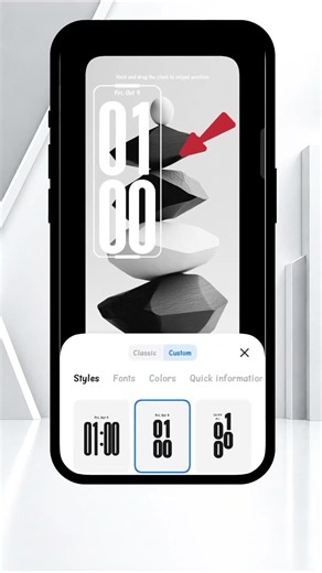 Lock screen clock style kaise change kare | How to change lock screen clock style | Android settings