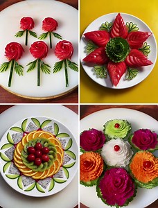 11M views · 196K reactions | Amazing Tomato Decoration and Garnish Art  | Simple Crafts | Facebook