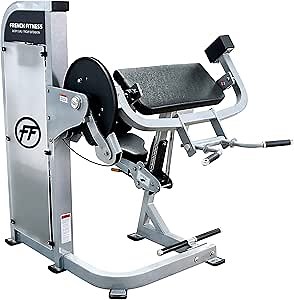 French Fitness Shasta Dual Bicep Curl / Tricep Machine – Space-Saving Strength Training Equipment with Adjustable Weight Stack