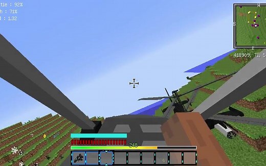 【最后战线】Flan's Mod原创飞行载具实战测试[末世边境DLC]