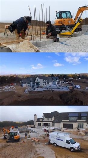 We recently set these beautiful 10x10 cedar posts for this Arbor that will sit between the pool house and pool on this gorgeous rural Wisconsin property. Stay tuned for more updates on this project! #construction #contractor #carpentry #landscape #hardscape #backyard | Lotz Custom Carpentry, Inc.