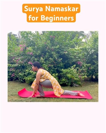Surya namaskar for Beginners | 12 Steps Dull Body Yoga Flow