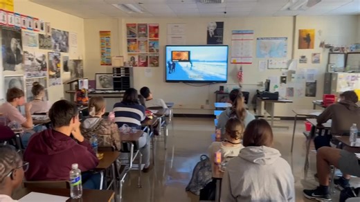 WHS students in Dr. Richard’s, Ms.White’s, and Mrs. Lawson’s classes took a virtual tour of Auschwitz Concentration Camps in Poland. Students were able to be "live" with the tour guide in real time and ask questions. The tour included Auschwitz and Birkenau camps. This opportunity was made possible and funded by the South Carolina Council of the Holocaust and addresses social studies and ELA high school learning standards. | Spartanburg County School District 4