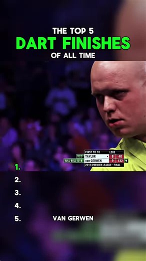 Top 5 Dart Finishes of all Time #top5 #darts #finishes #dartswm #oat